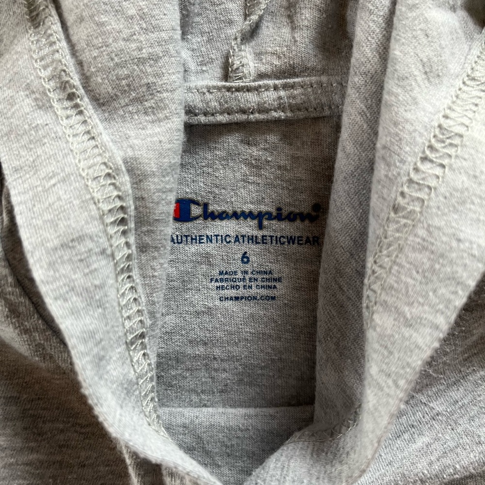 Boys (6) Champion Hooded Long-Sleeve - Picture 2 of 4